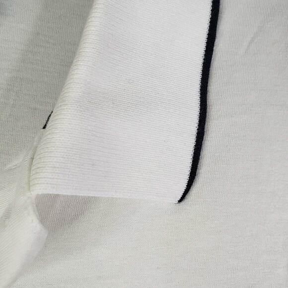 Psycho Bunny Polo Shirt Size 6 US Large L Patchin Chenille Logo White - Picture 5 of 10